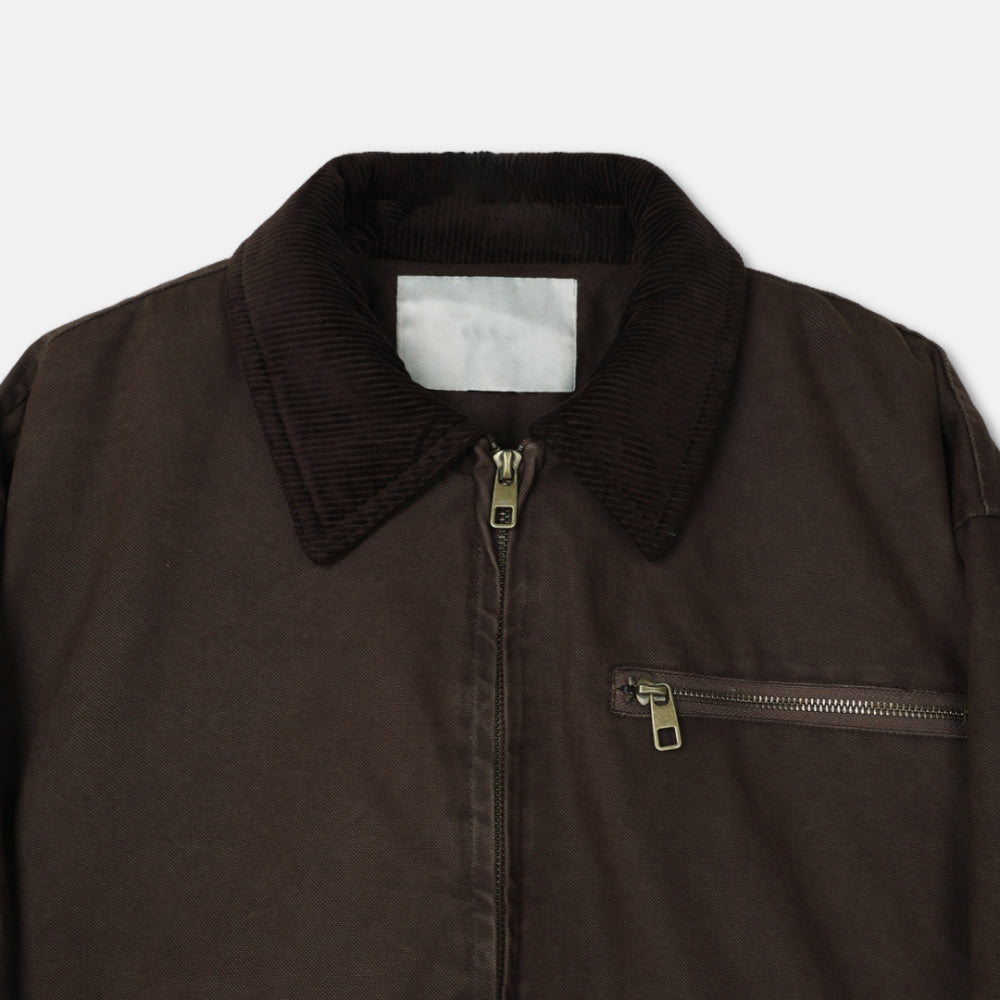 PREMIUM👑韓製重工短版拼接工裝外套｜2色入