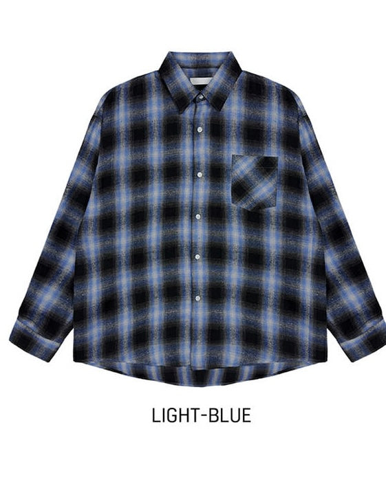秋冬休閒格紋恤衫｜10色入