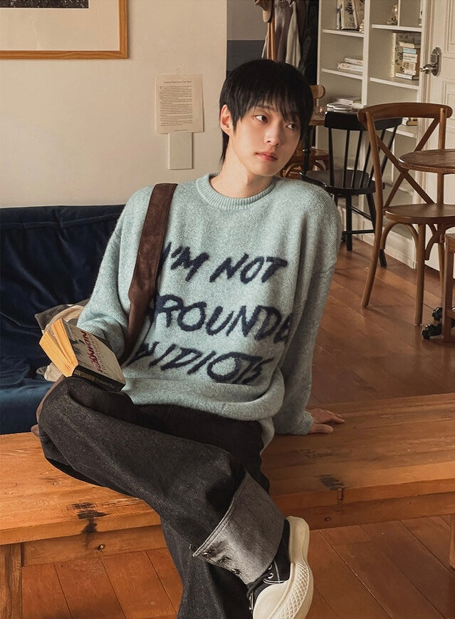 I'm not surrounded by idiot寬鬆針織衫｜4色入