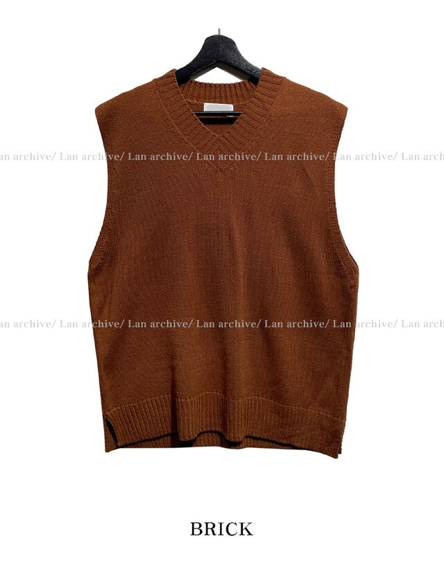 基礎款必入！純色 V領針織背心 | 8色入