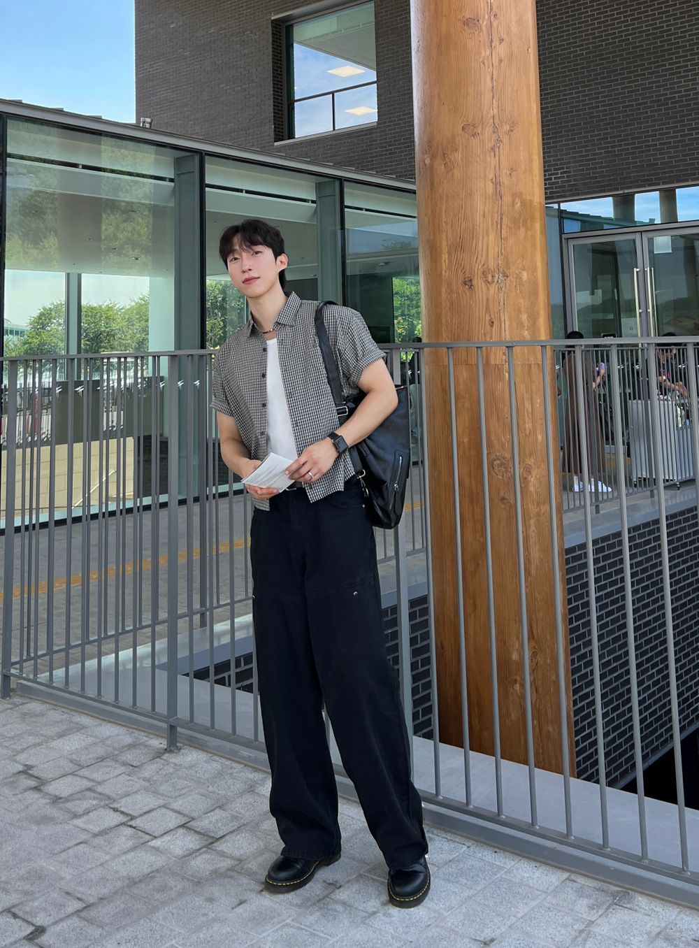 不壓身高！格仔短袖恤衫｜4色入