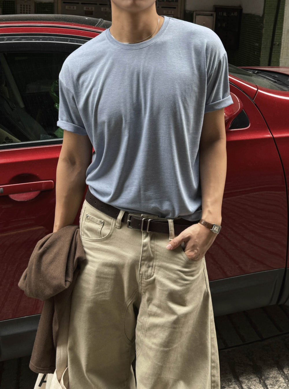 衣櫃必入款！韓製基礎款純色短袖｜8色入