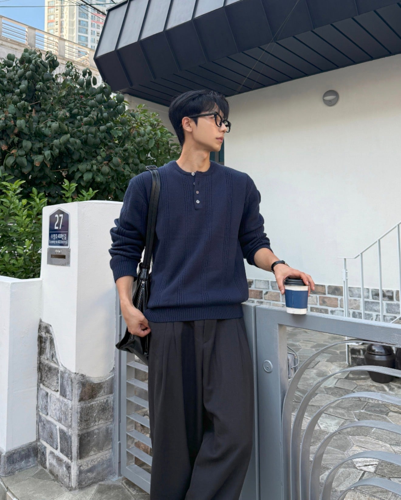 PREMIUM👑韓製裂紋理軟皮革斜孭袋｜3色入