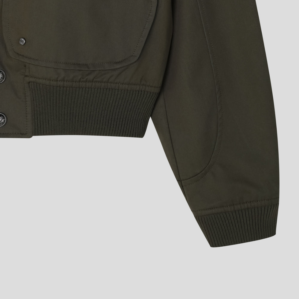 金屬細節加分！大口袋短款MA1｜2色入