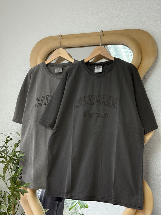 TW韓版California刺繡短袖
