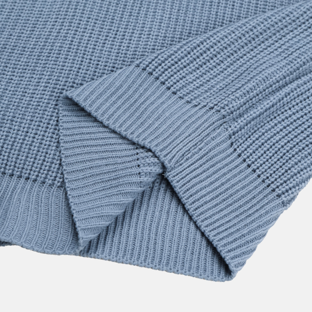 福利價🧧基礎款華夫格圓領針織衫｜7色入