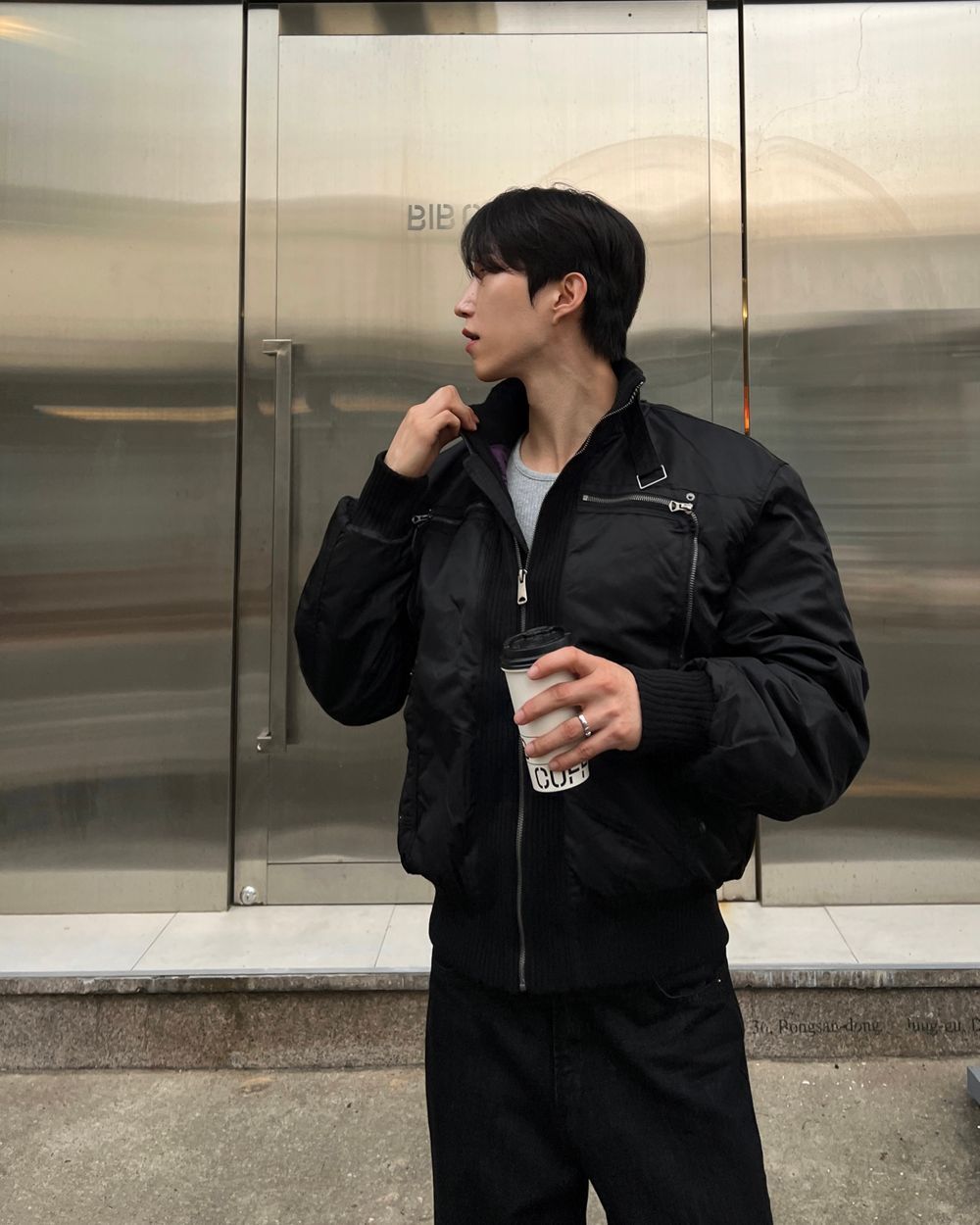 細節加分！高領束帶短款MA1｜3色入