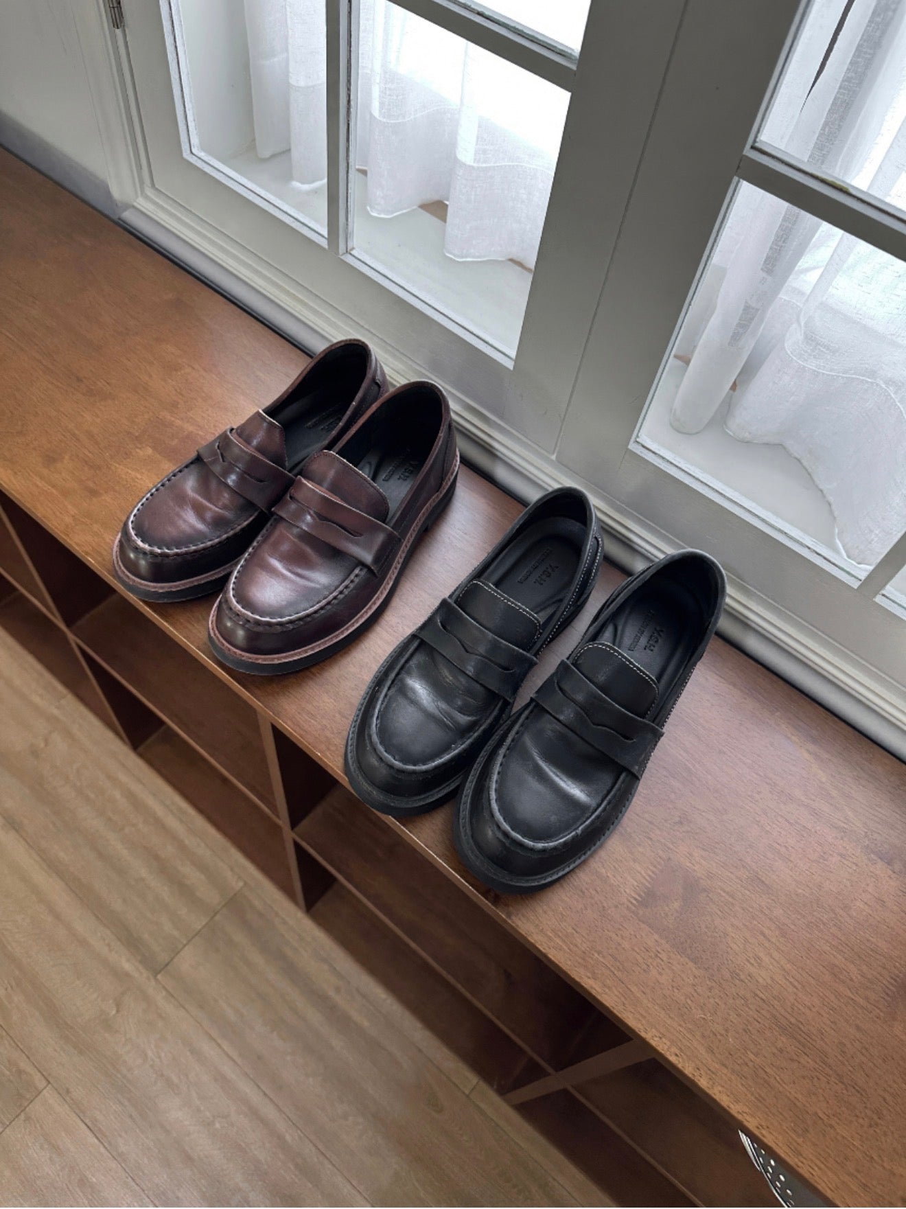 PREMIUM👑真牛皮復古樂福鞋｜2色入