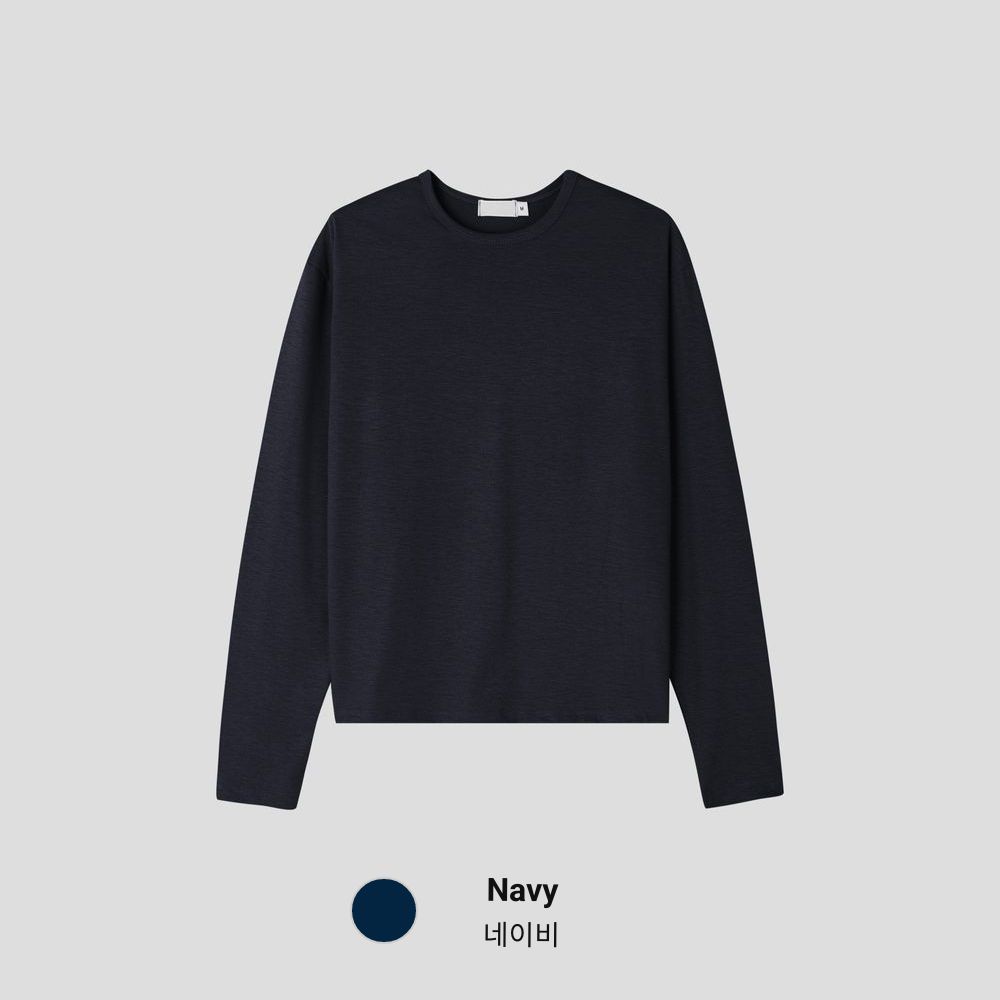 （1＋1）超親膚！韓製柔軟圓領長袖T恤｜9色入