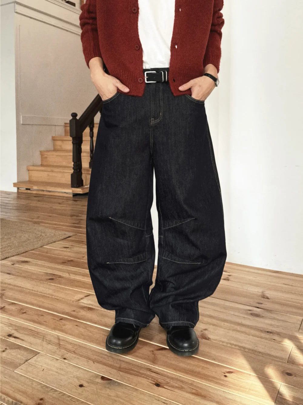 美式街頭感☄️水洗牛仔微闊形牛仔褲｜7色入
