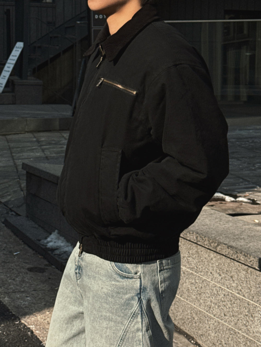 PREMIUM👑韓製重工短版拼接工裝外套｜2色入