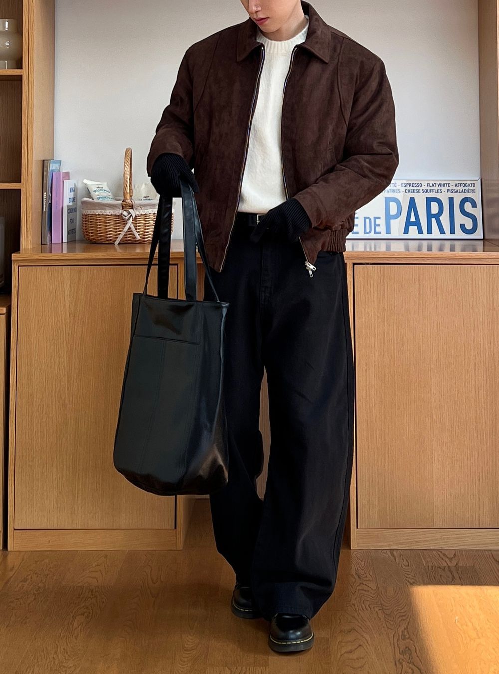 韓國大熱🔥人字紋弧形休閒褲｜3色入