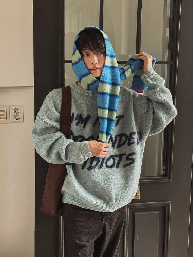 I'm not surrounded by idiot寬鬆針織衫｜4色入