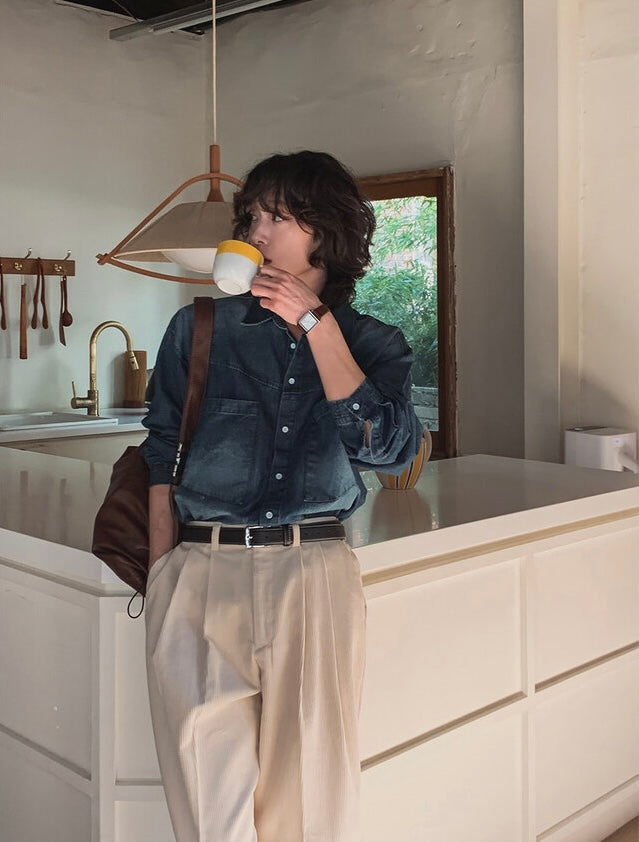 [大熱款🔥]燈芯絨直紋長褲｜5色入