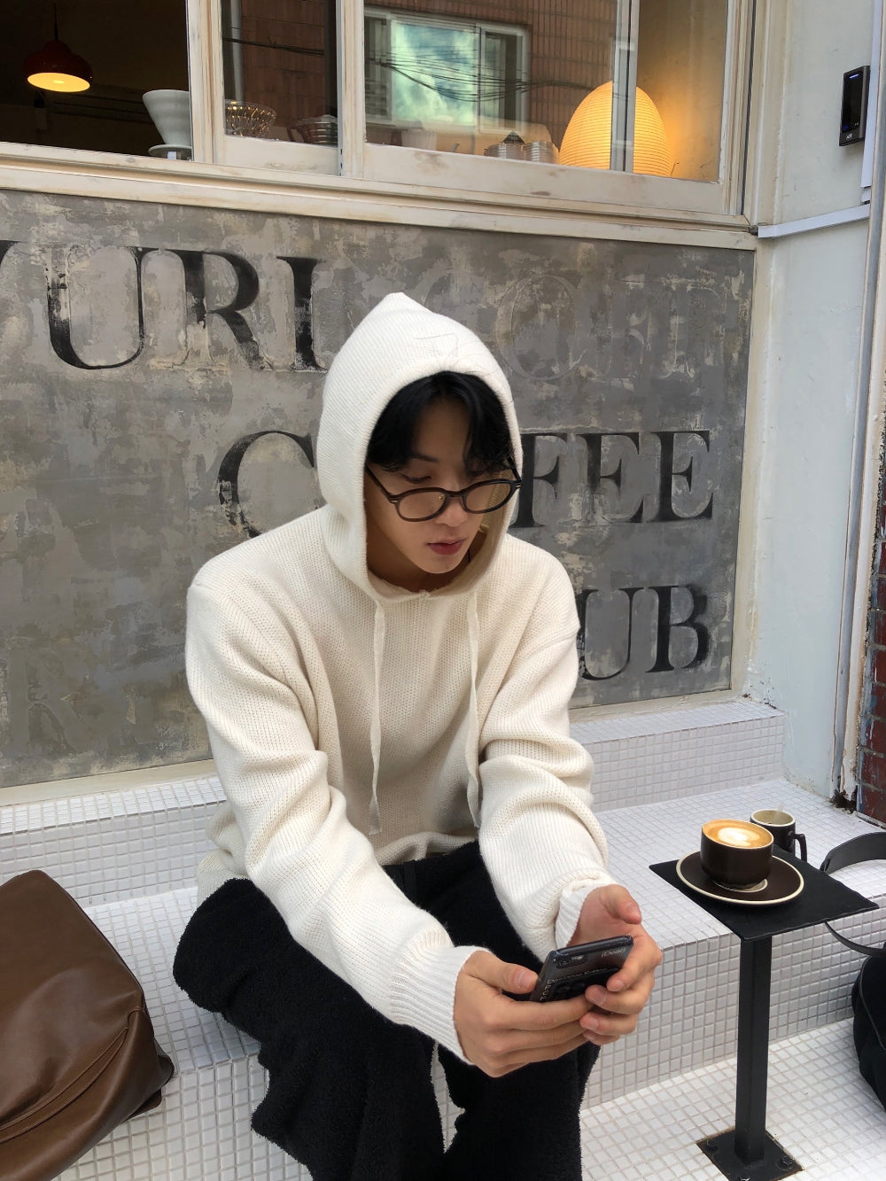 男友感單品！立體編織針織Hoodie｜4色入