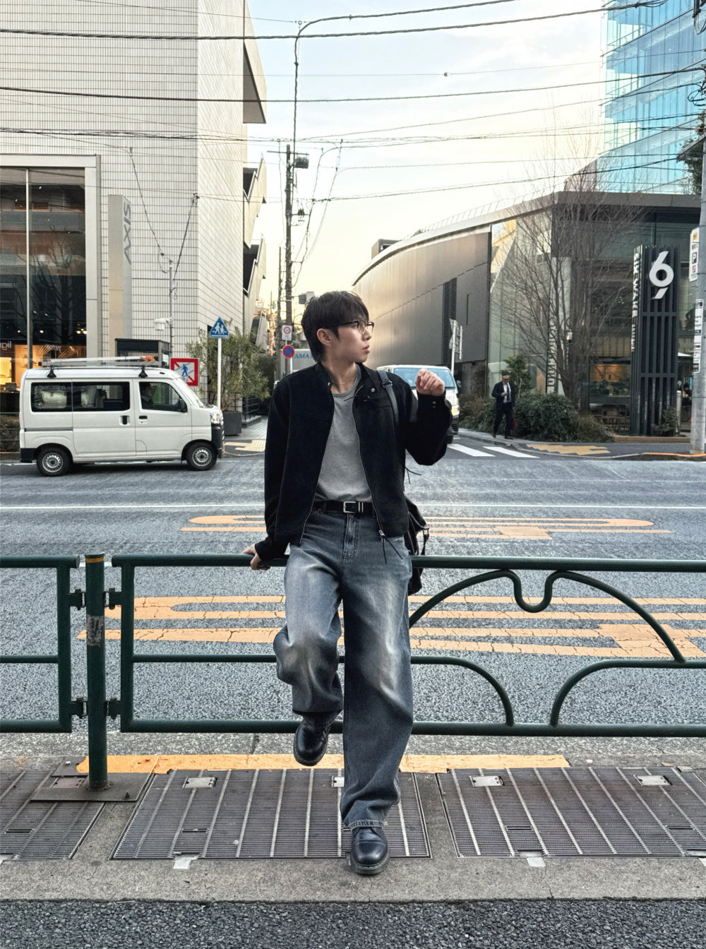 多尺碼！型格貓鬚水洗牛仔褲｜1色入