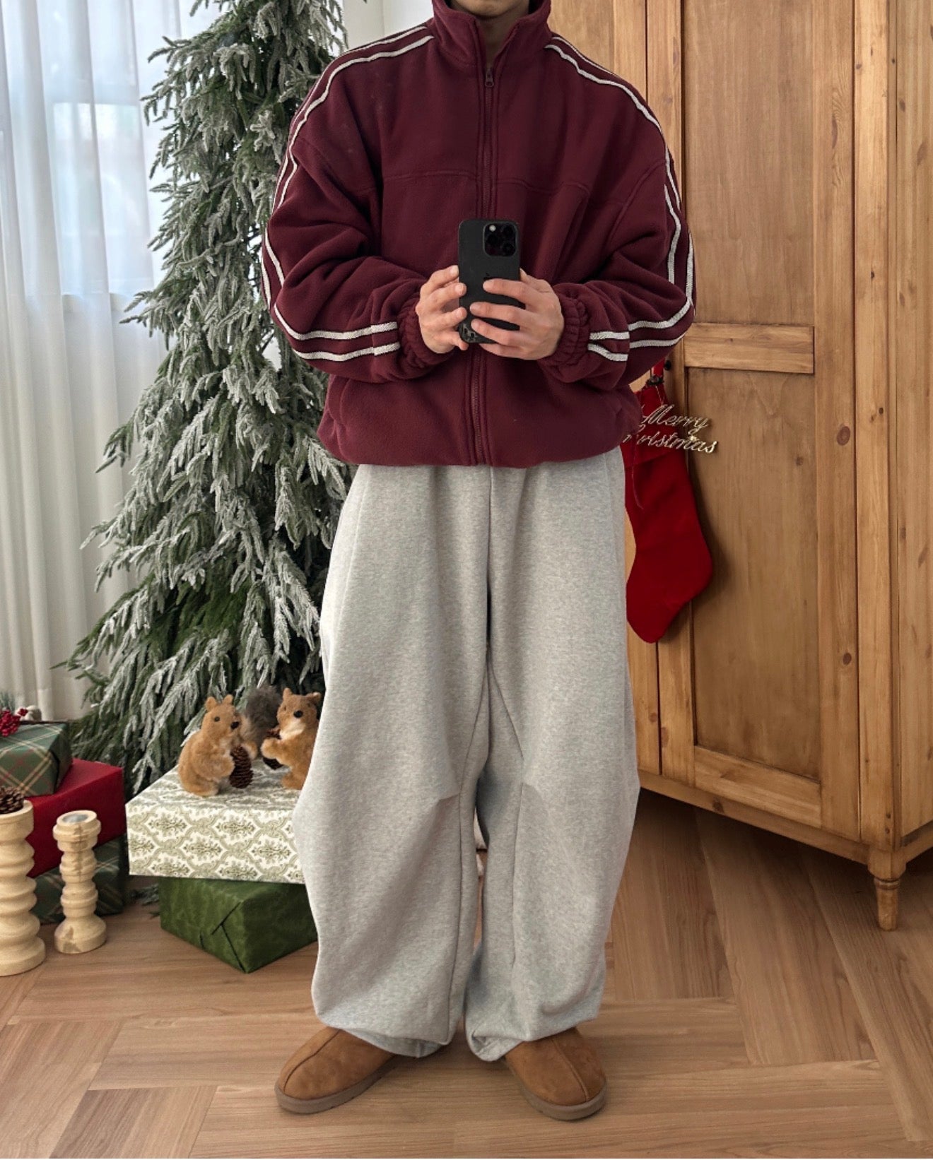 Premium👑基礎款彎刀闊腳棉褲｜4色入