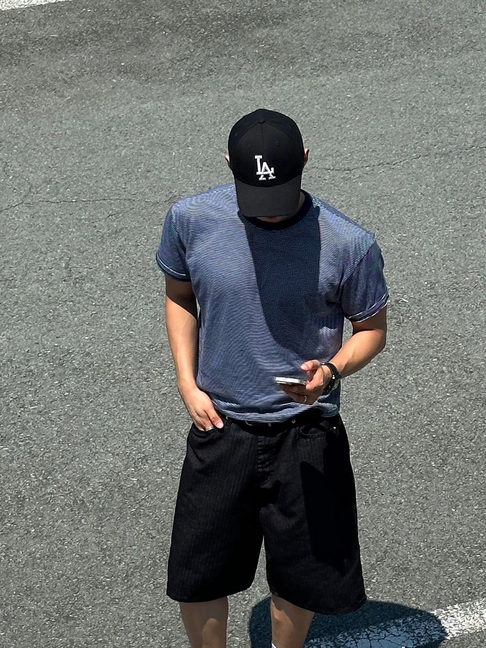 美式復古橫間短款純棉短袖｜3色入