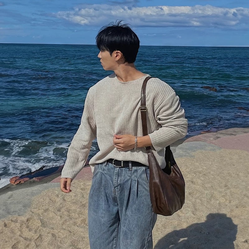 秋冬必備🍂細坑紋長袖TEE｜4色入