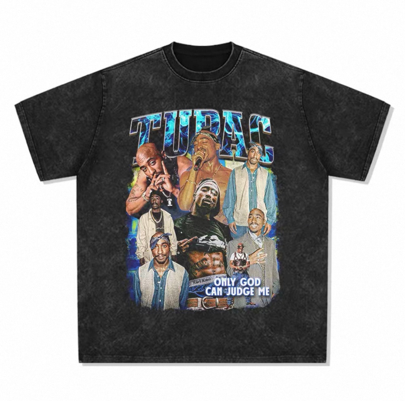Vintage Washed Top-TUPAC