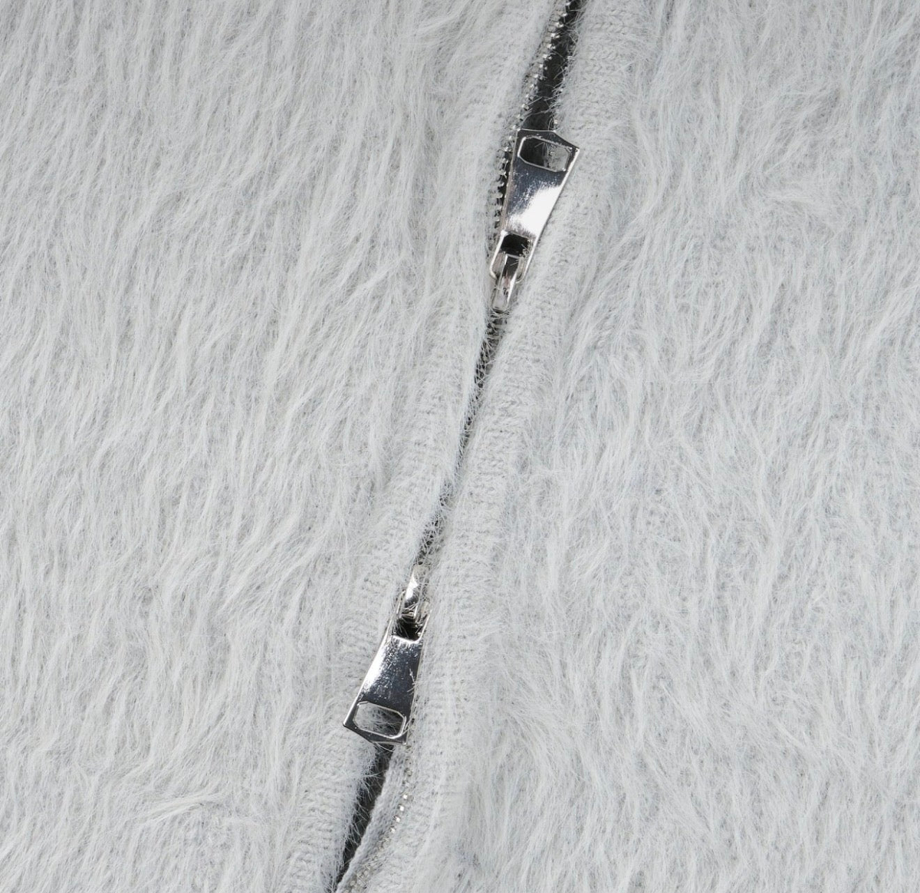 超保暖軟糯馬海毛雙拉鏈針織外套｜4色入