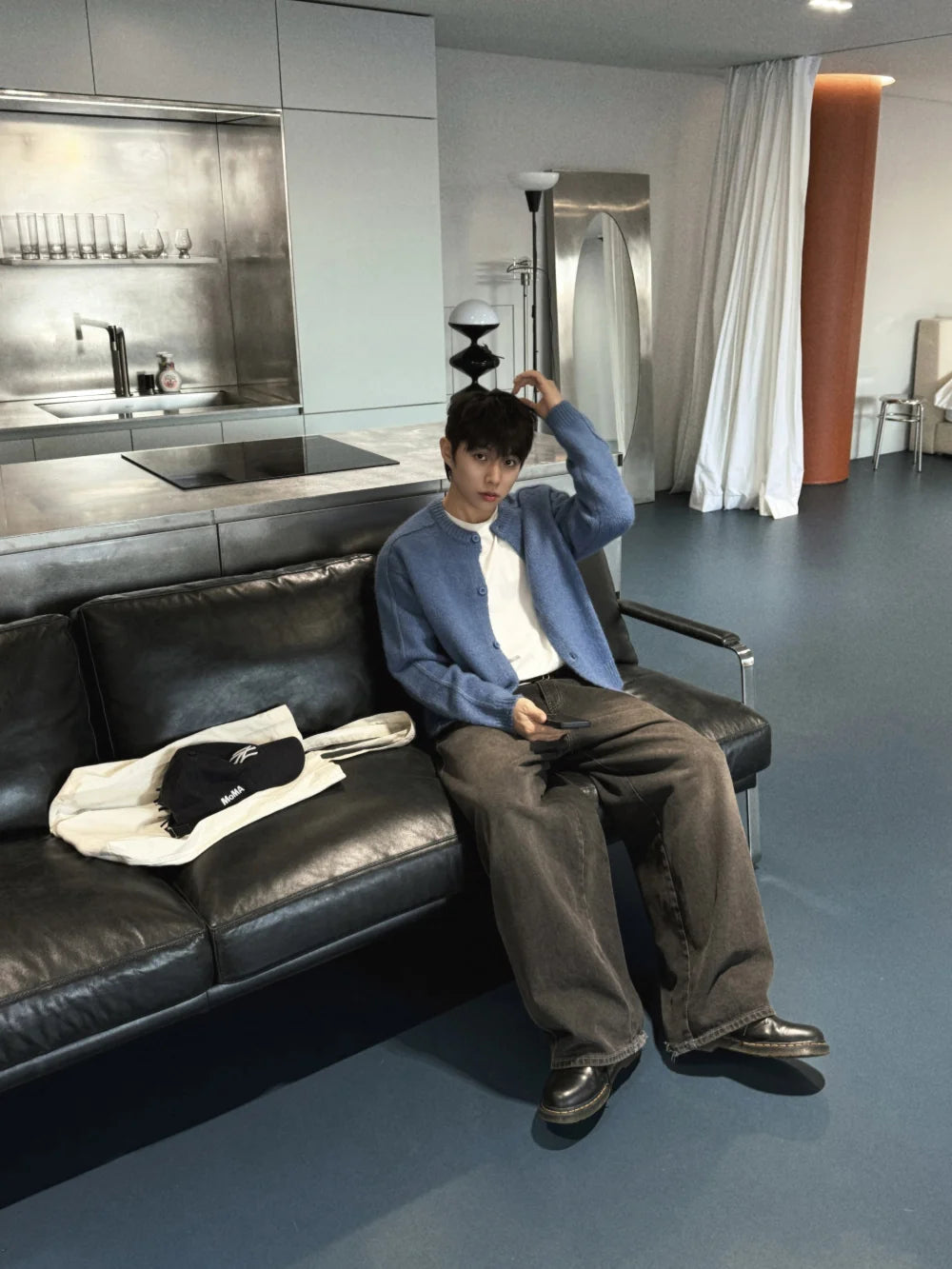 立體剪裁顯肩闊💪🏻圓領短款開胸針織衫｜6色入