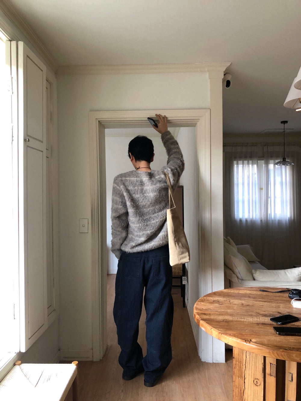 易襯款！馬海毛條紋針織衫｜4色入