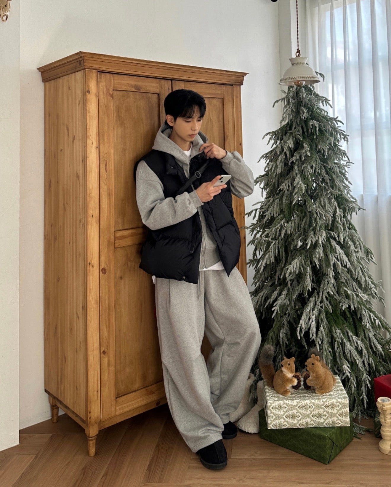 Premium👑基礎款彎刀闊腳棉褲｜4色入