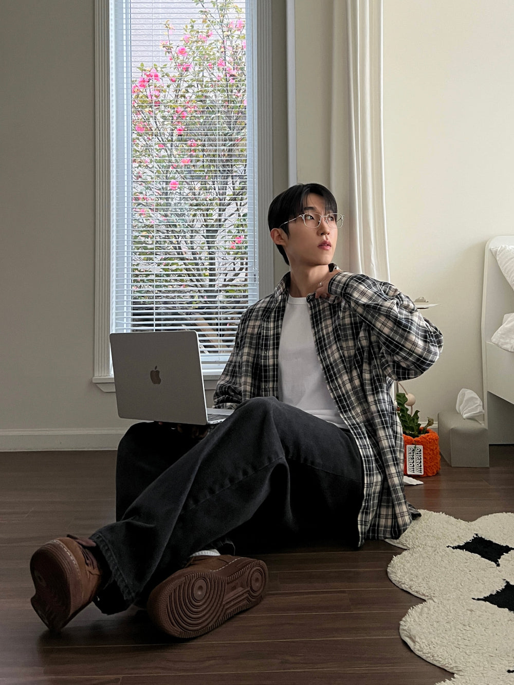 衣櫃必備跨季單品🌟韓系復古格仔恤衫｜3色入