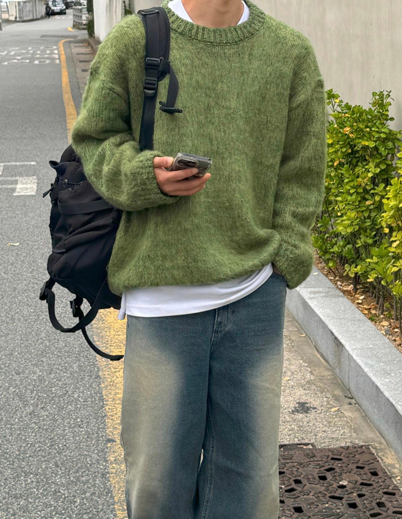 超多顏色選擇🎨馬海毛混色寬鬆針織衫｜10色入