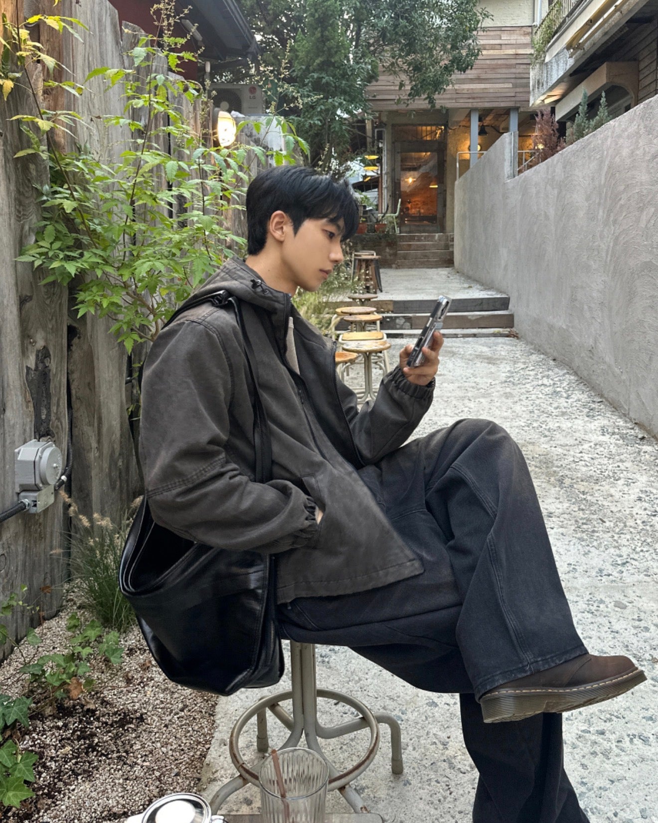 PREMIUM👑韓製裂紋理軟皮革斜孭袋｜3色入