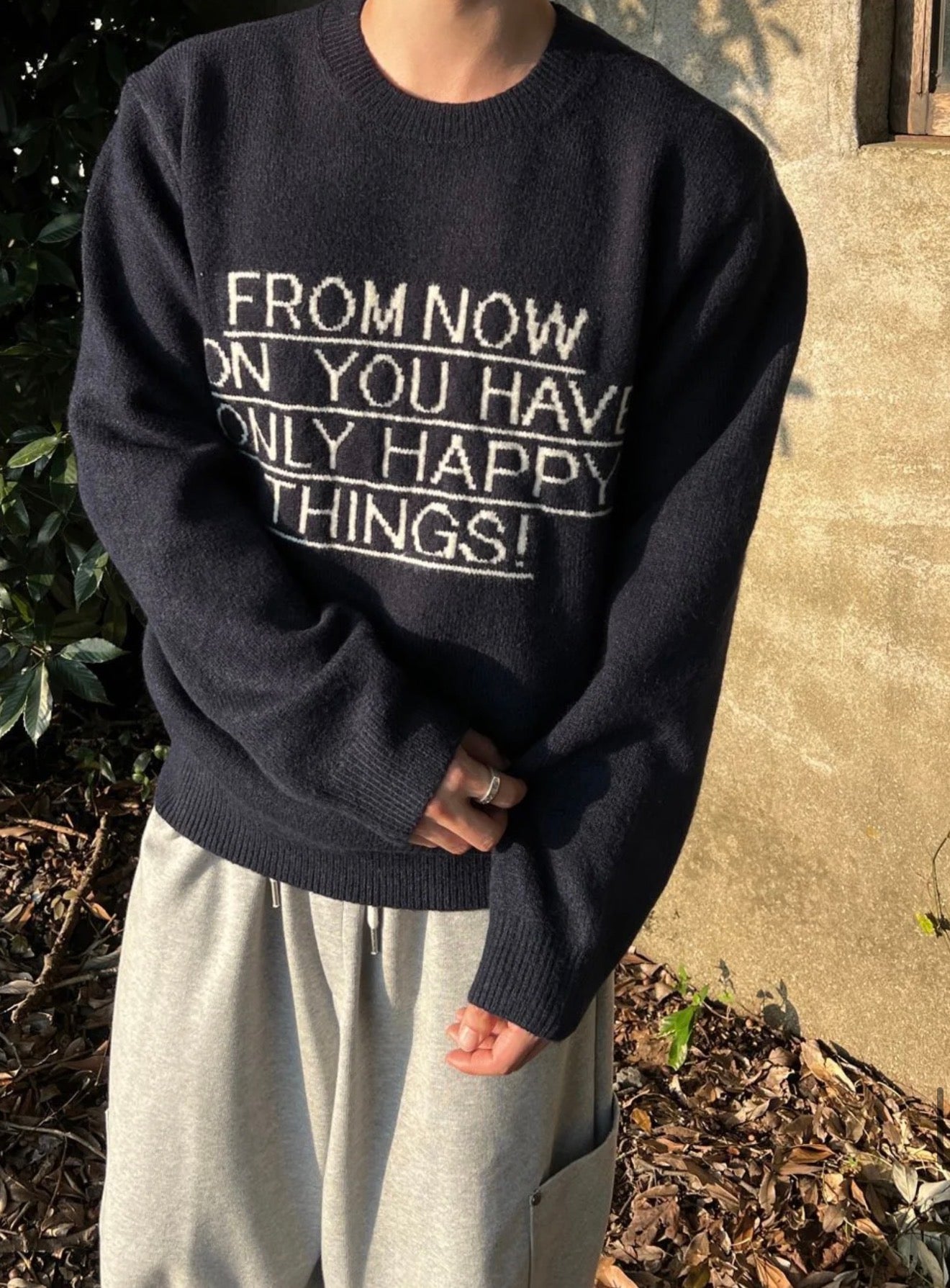 Premium👑簡約文字針織衫｜9色入