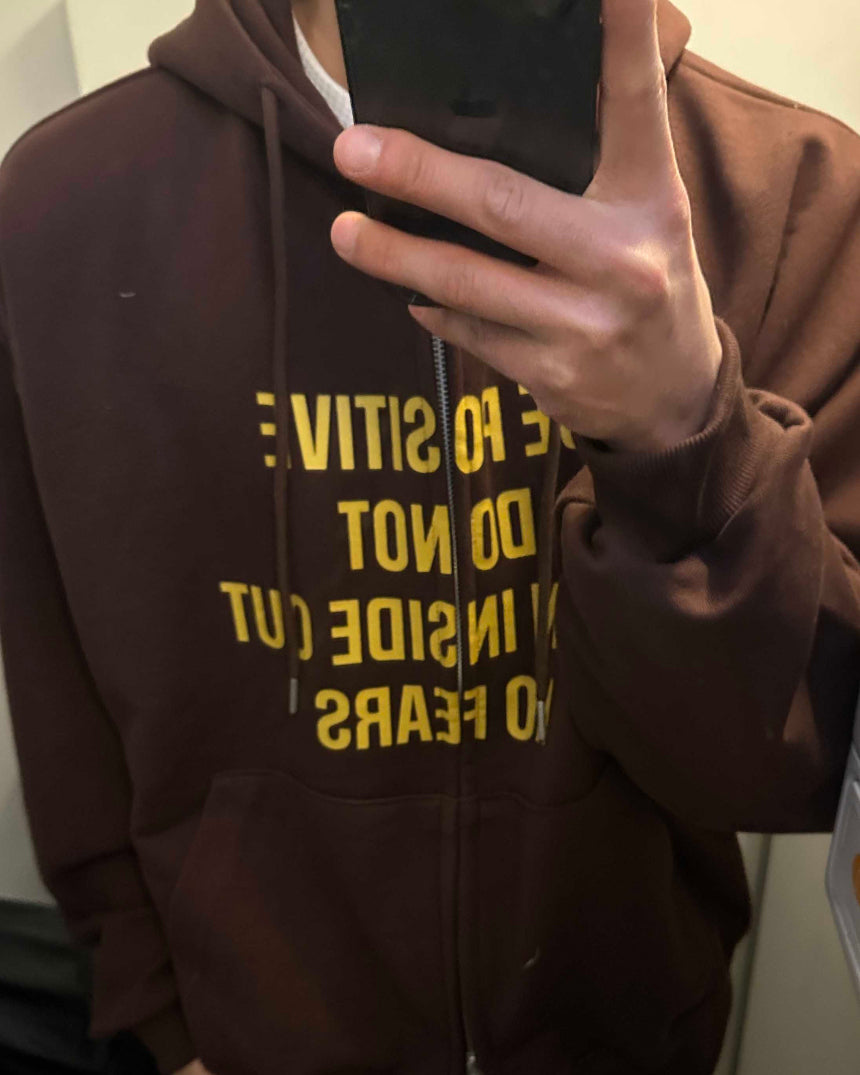 薄款更耐穿🍃Be Positive開胸衛衣｜3色入