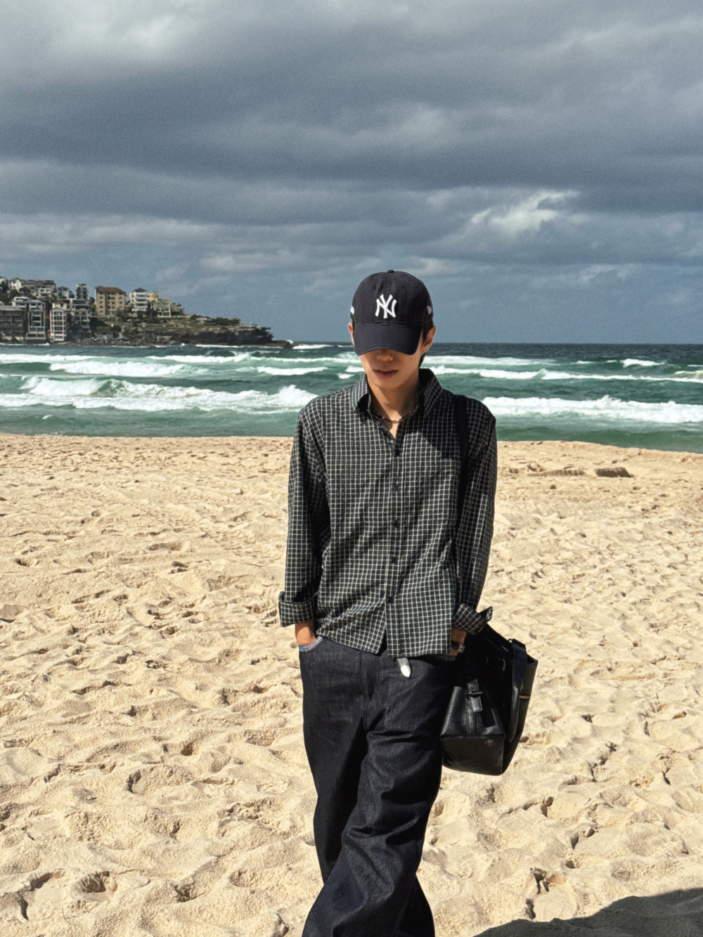 簡約款！短版韓系格仔恤衫｜4色入