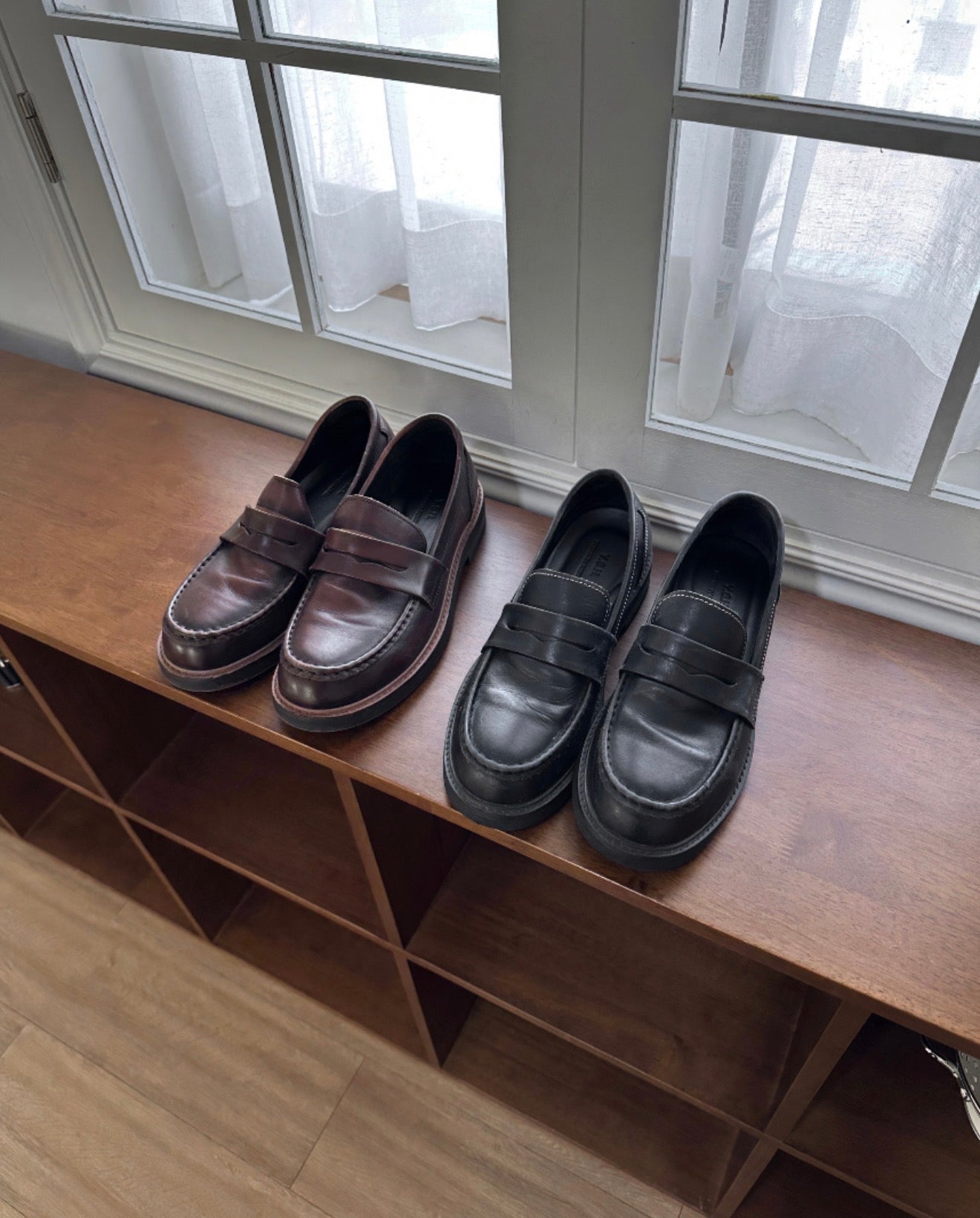 PREMIUM👑真牛皮復古樂福鞋｜2色入