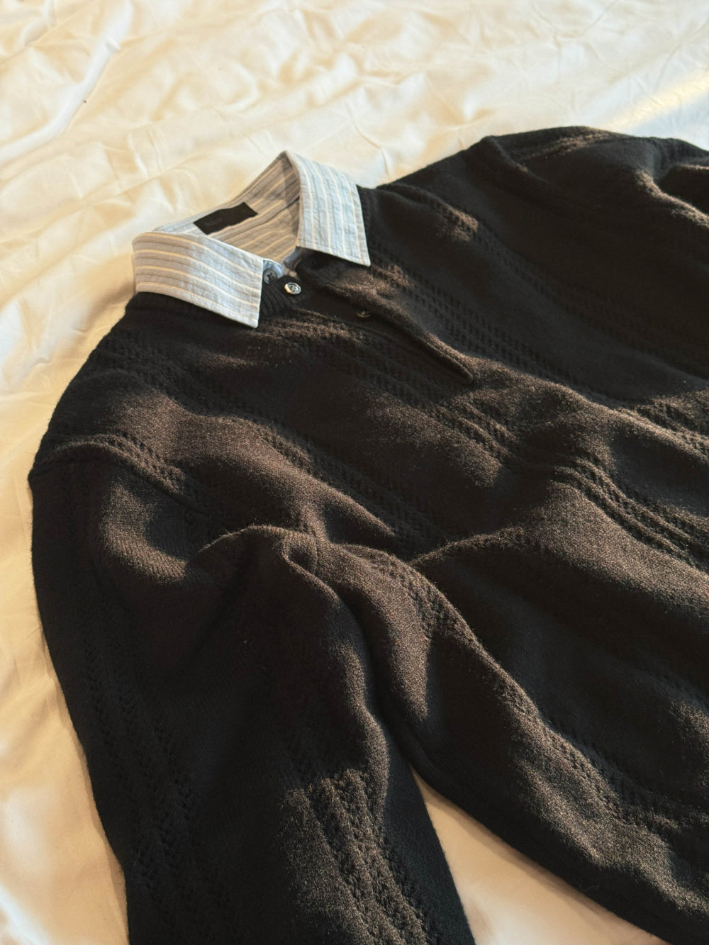 PREMIUM👑細麻花亨利領針織衫｜4色入