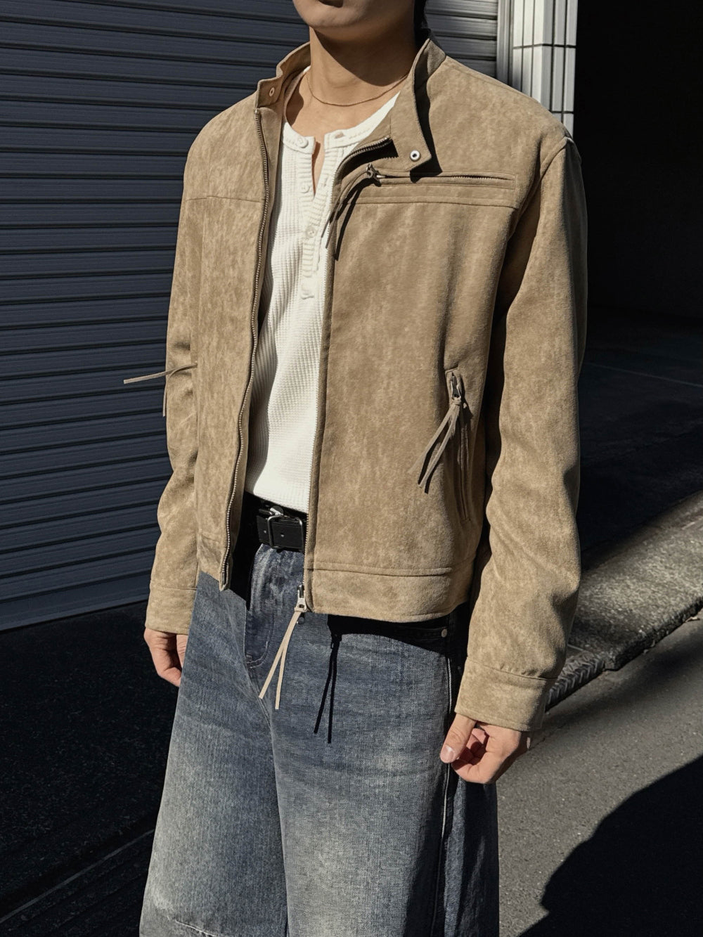 約會必備！紳士風麂皮外套｜2色入