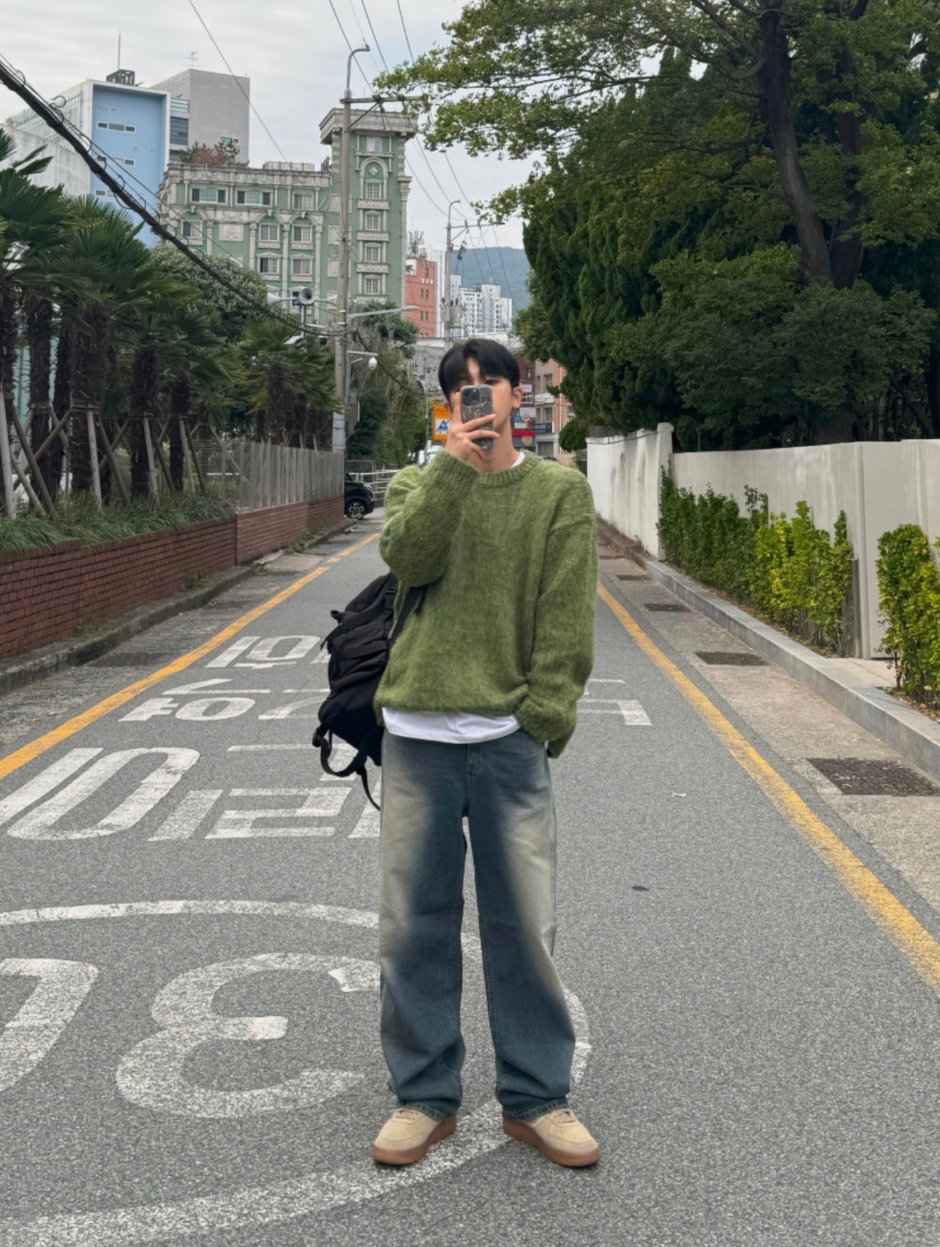 超多顏色選擇🎨馬海毛混色寬鬆針織衫｜10色入