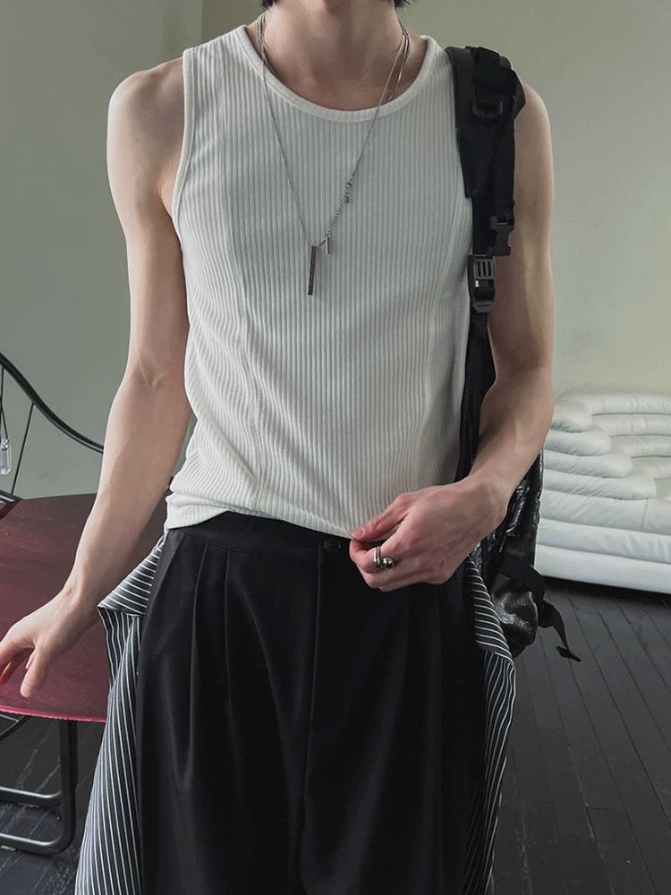 Gym Bro系列🏋️純色貼身彈性背心｜2色入