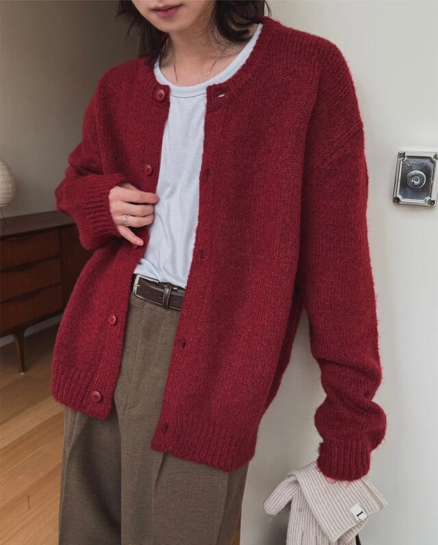節日推薦🎅🏻輕熟質感開胸針織外套｜6色入