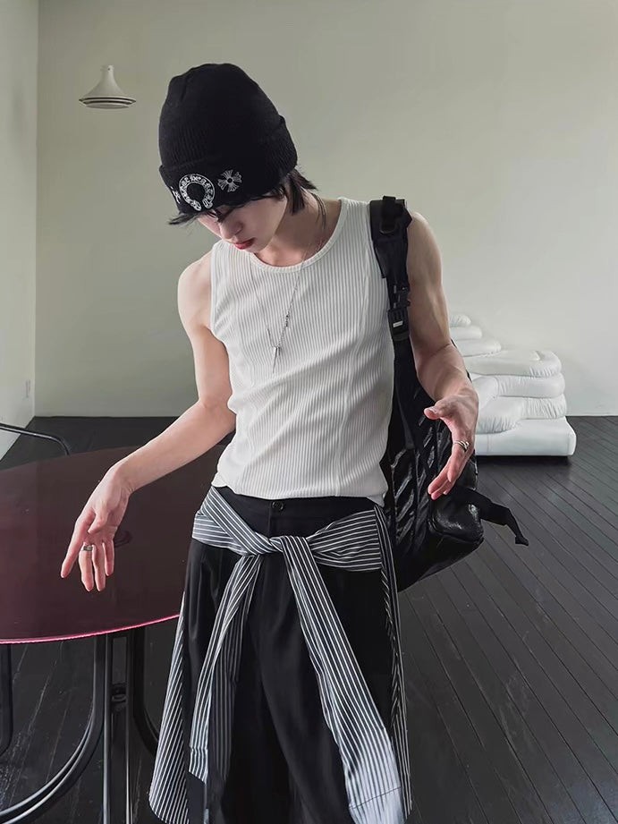 Gym Bro系列🏋️純色貼身彈性背心｜2色入