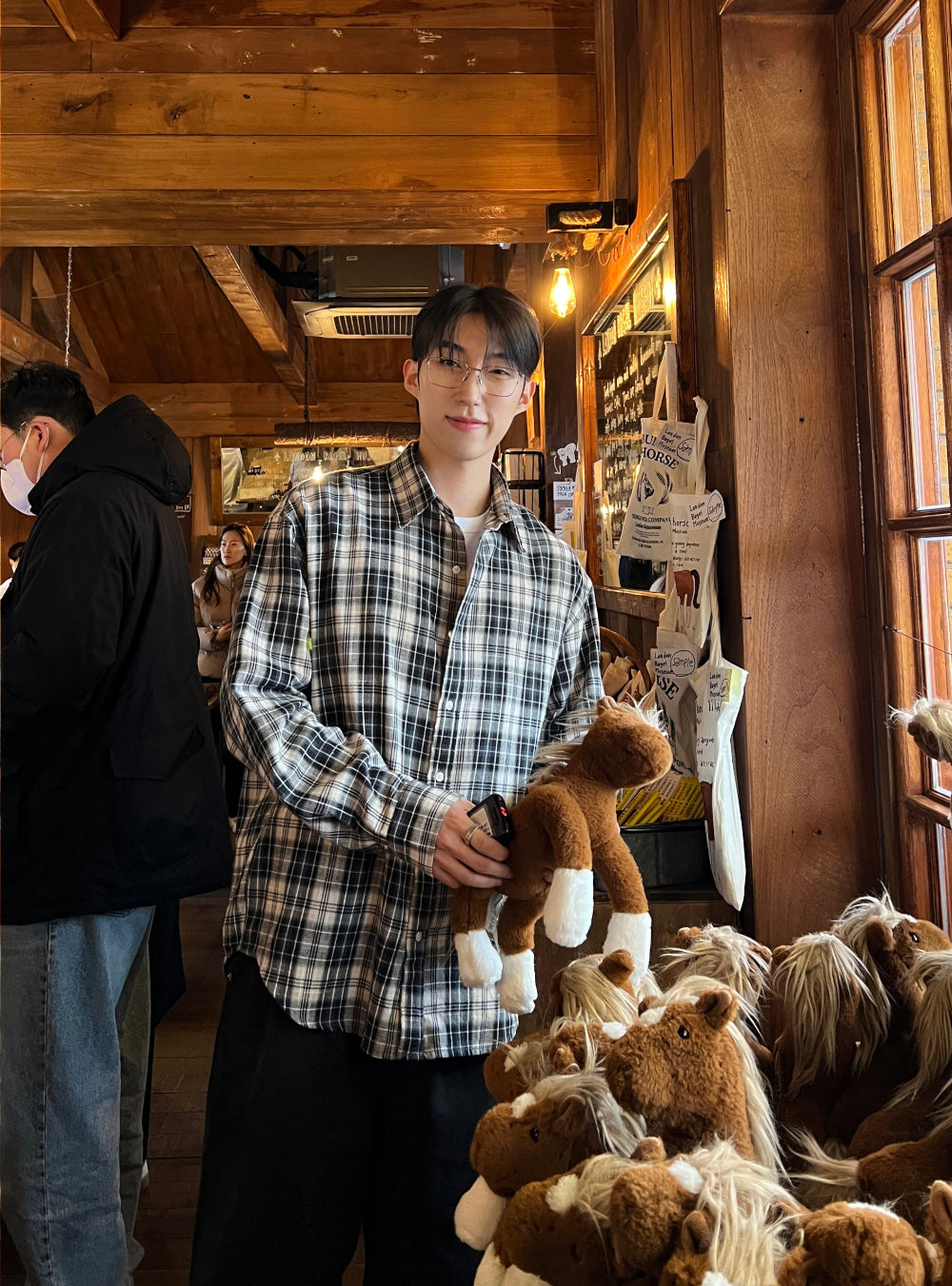 衣櫃必備跨季單品🌟韓系復古格仔恤衫｜3色入