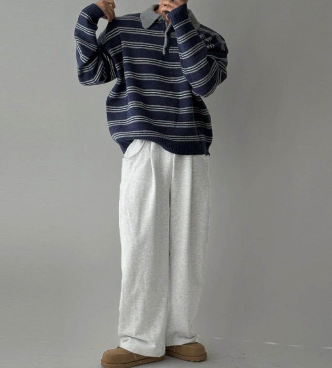 細橫間Collar領口針織衫