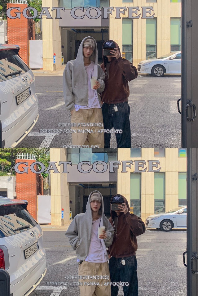 短款比例更好👍🏻基礎短款開胸衛衣｜3色入