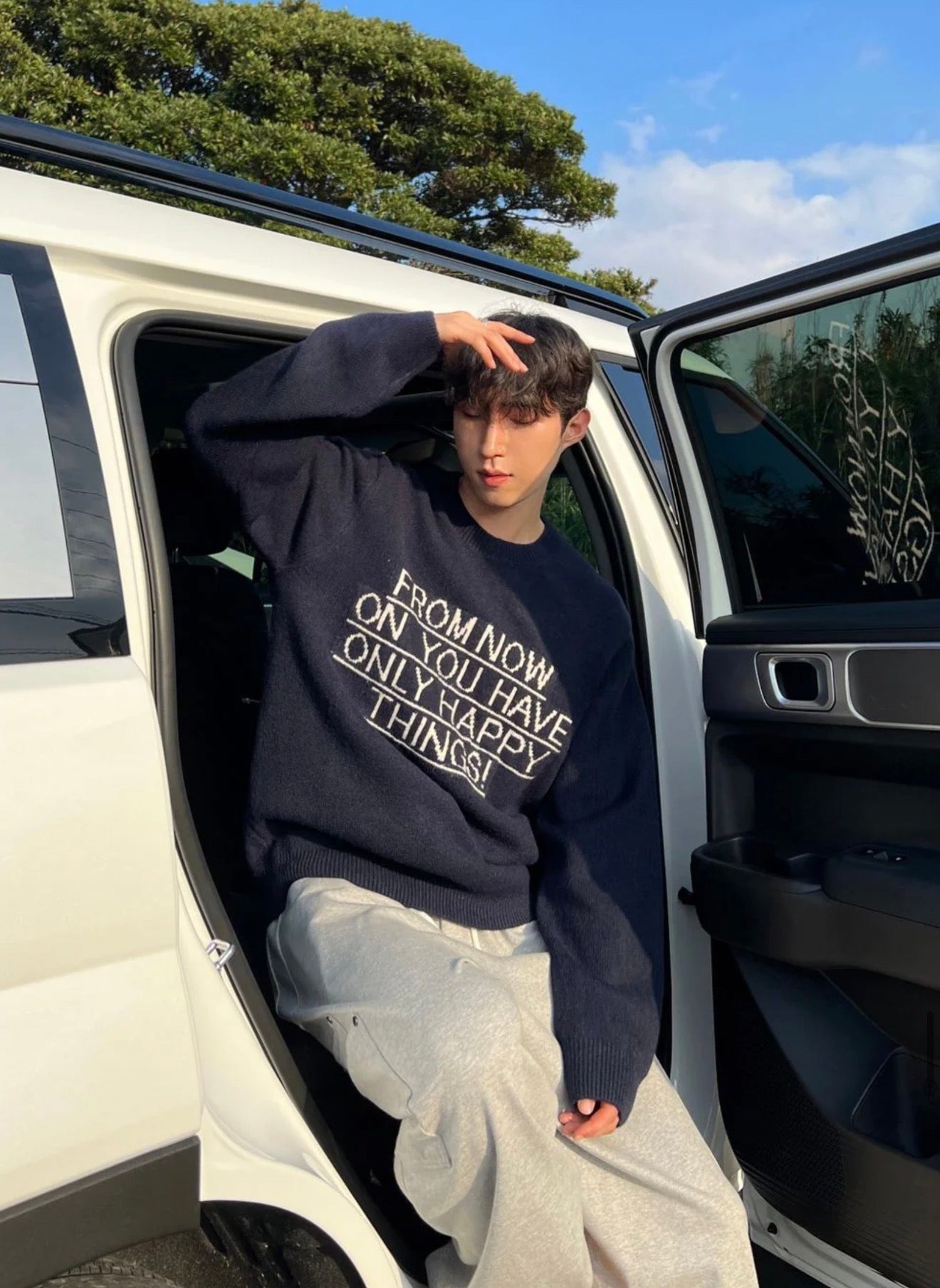 Premium👑簡約文字針織衫｜9色入