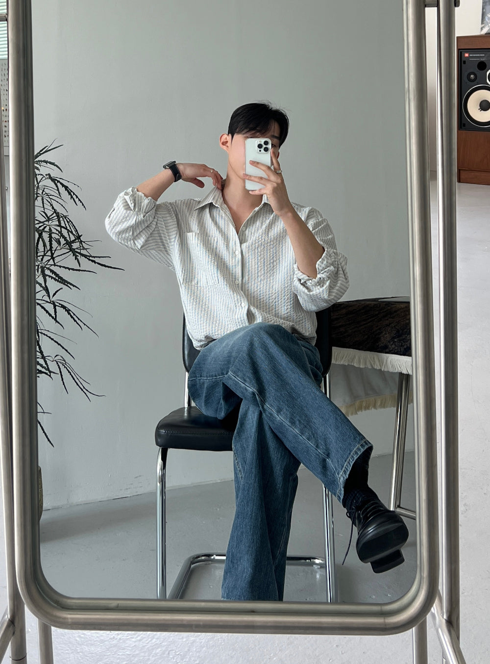 韓系極簡風皮鞋｜2色入