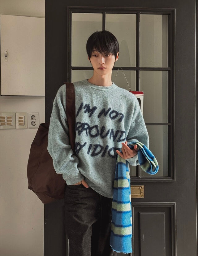I'm not surrounded by idiot寬鬆針織衫｜4色入