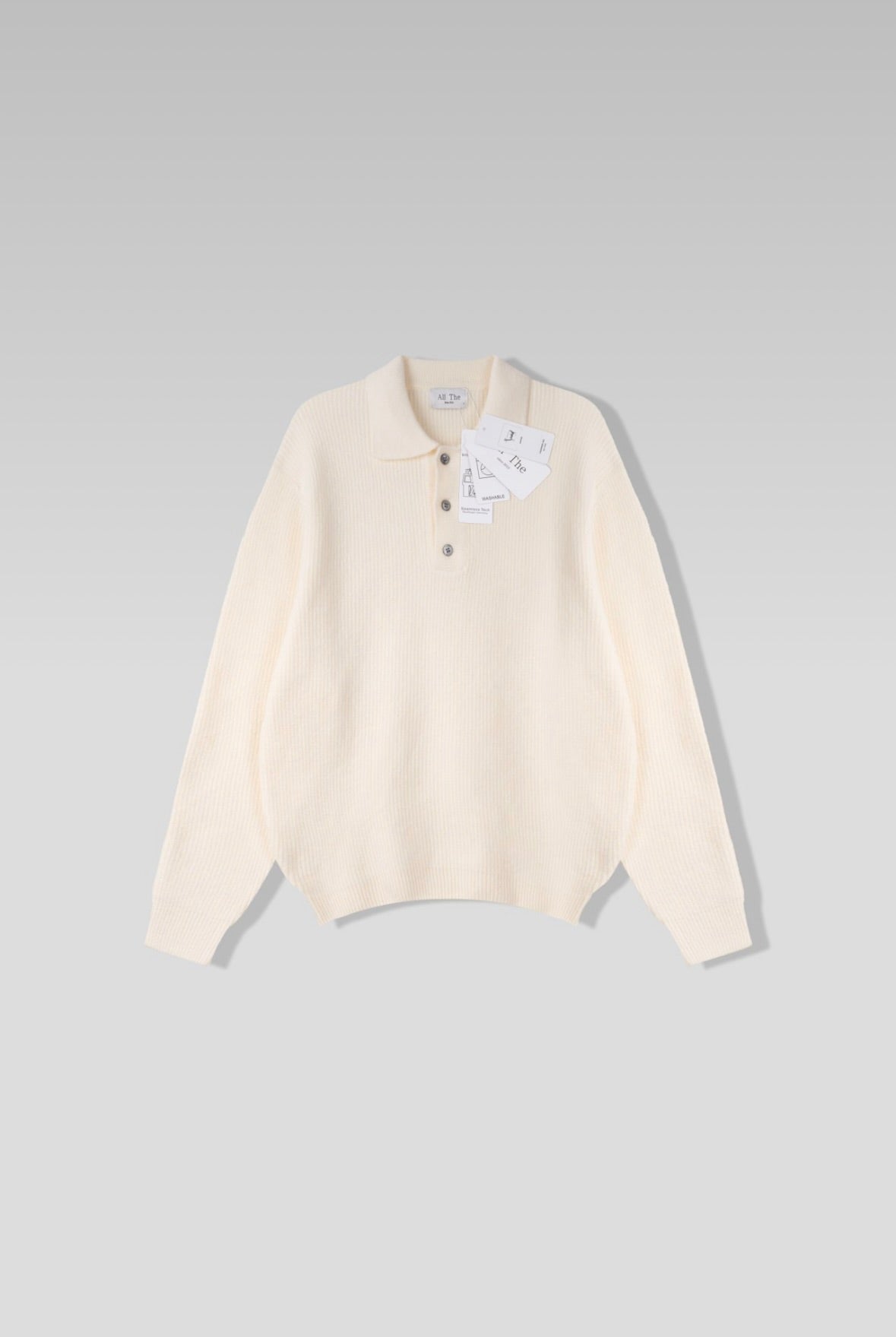 (休閑穩重感！)純色翻領POLO針織上衣｜9色入