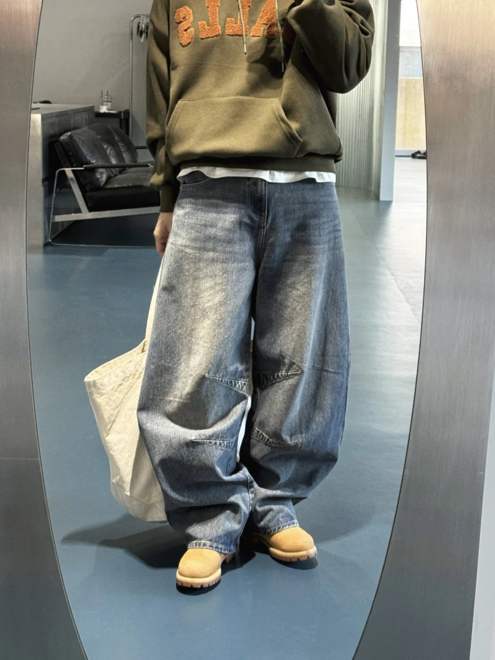 美式街頭感☄️水洗牛仔微闊形牛仔褲｜7色入