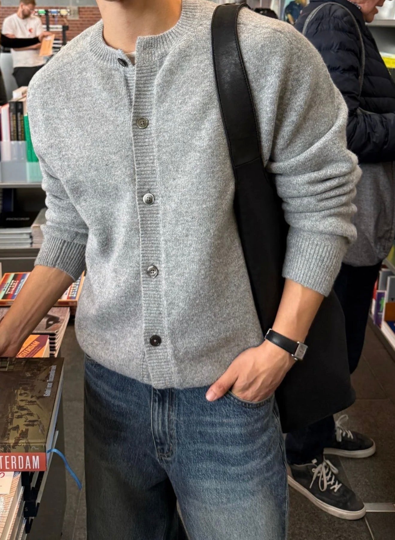 衣櫃必備款！立體編織開胸針織衫｜9色入